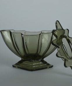 Alternative view of Glazen ovale vaas met bloemverdeler