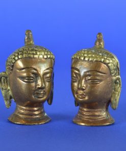 Alternative view of Boeddha hoofdjes koper miniatuur