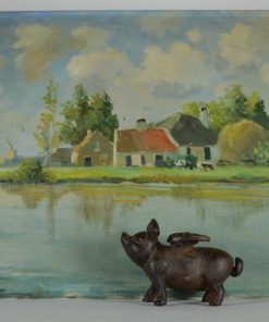 Alternative view of Schilderij Hollands landschap omgeving Uithoorn