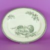 Ovale schotel Staffordshire Seasons in wit met sepiazwart