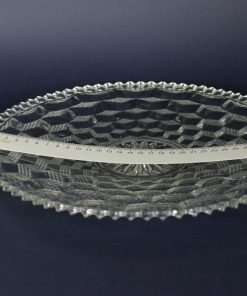 DrieD schaal kleurloos glas