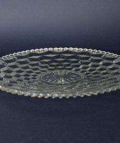 DrieD schaal kleurloos glas