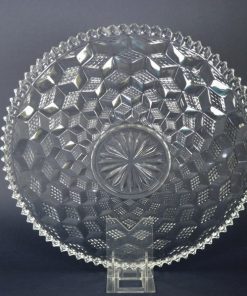 DrieD schaal kleurloos glas