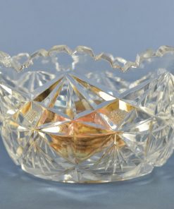 Alternative view of Schaal geslepen kristal gebogen rand