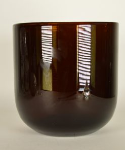 Alternative view of Glazen vaas koffiekleurig