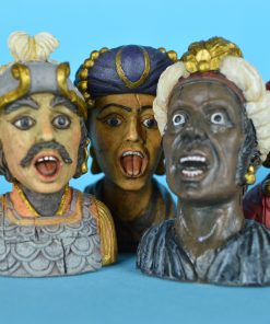 Gouden Gaper met bruin haar - miniatuur replica kunsthars - Afbeelding 4