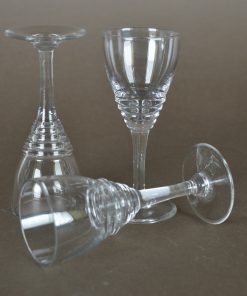 Alternative view of Likeurglazen met ribbelrand | set van drie