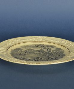 Alternative view of Klein bord Italian Scenery zwart op wit - W. Adams & Sons England - antiek