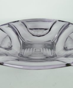Menstruatie bord dynastie Schaal paars glas Art Deco op vier voetjes - Bodour