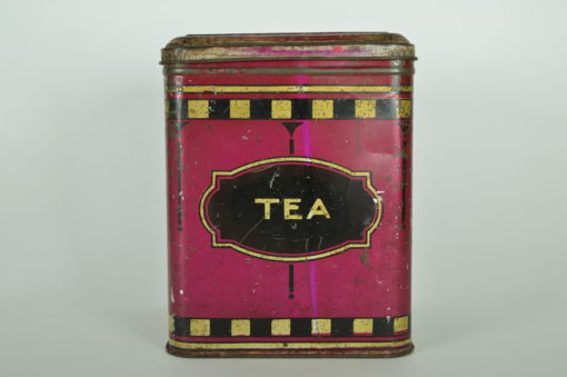 Tea blik opslag antiek