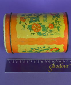 Beschuitblik oranje antiek