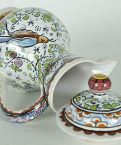 Karaf met deksel Conimbriga Portugal keramiek