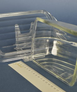 Kaasstolp kleurloos glas