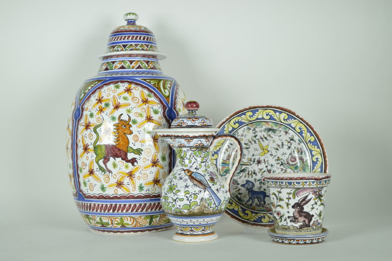 Dekselvaas Filcer Portugal Van Gelder collectie - handgeschilderd ...