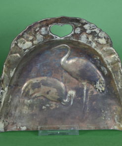 Tafelblik met reigers koper antiek