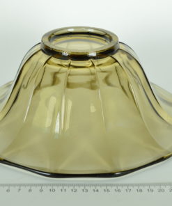 Schaal bruin glas