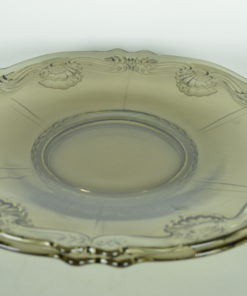 Schaal Grijs glas schelpmotief