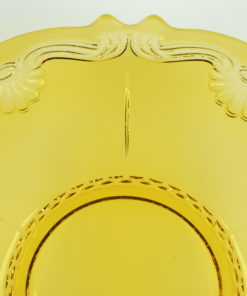 Glas schotel Amber schelp