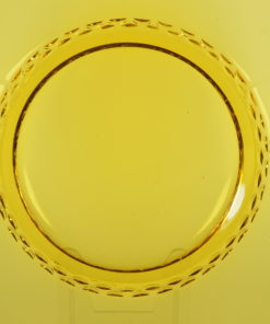 Glas schotel Amber schelp