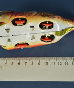 Blik speelgoed opwindbaar vis met visje