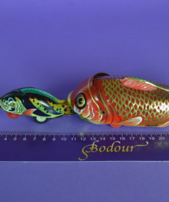 Blik speelgoed opwindbaar vis met visje