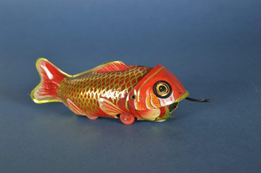 Blik speelgoed opwindbaar vis met visje