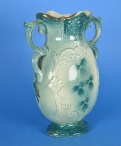 Vaas met Zwanen in turquoise en goud