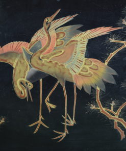 Chinees lak dienblad met kraanvogels