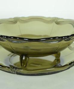 Fruittest accolade motief donker grijs-bruin glas