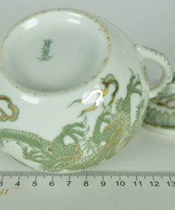 Groene Draak China suikerpot keramiek