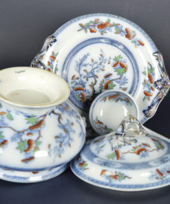 Soepterrine Copeland Spode Famille rose