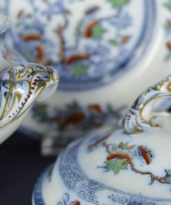 Soepterrine Copeland Spode Famille rose