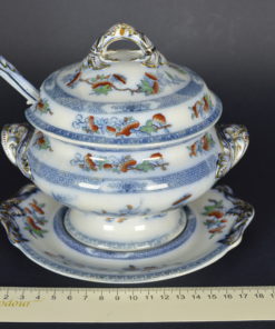 Soepterrine Copeland Spode Famille rose