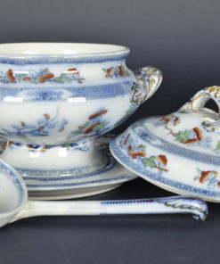 Soepterrine Copeland Spode Famille rose