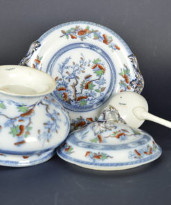 Soepterrine Copeland Spode Famille rose