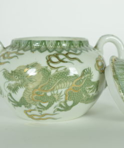 Groene Draak China suikerpot keramiek