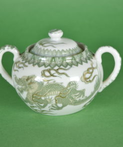 Groene Draak China suikerpot keramiek