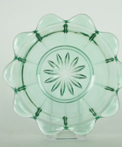 Schaal blauw-groen glas