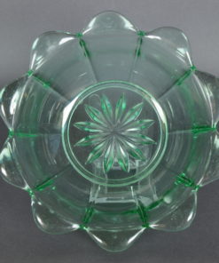 Schaal blauw-groen glas