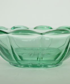 Schaal blauw-groen glas