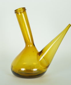 Porron amberkleurig glas halve liter