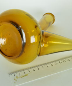 Porron amberkleurig glas halve liter