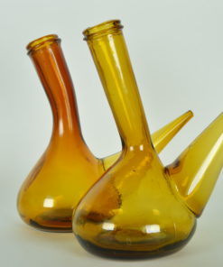 Porron amberkleurig glas halve liter
