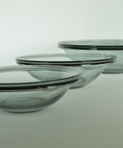 Schalen glas Primula saffier Copier Leerdam