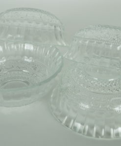 Dessertschaaltjes met feestelijk patroon