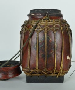 Chinese lunchtrommel - hout en riet