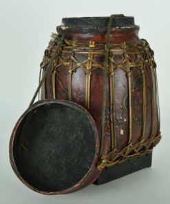 Chinese lunchtrommel - hout en riet