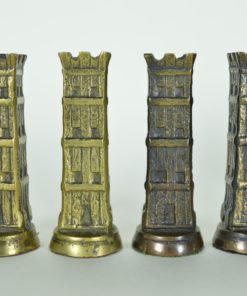 Schaakspel Romeinen en Kelten koperen stukken