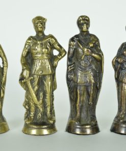 Schaakspel Romeinen en Kelten koperen stukken