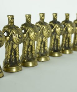 Schaakspel Romeinen en Kelten koperen stukken